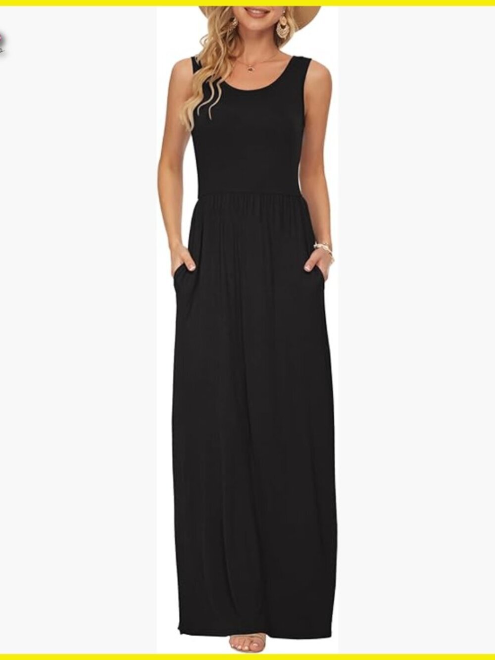 Sleeveless Maxi Dress Wrap Style Loose Fit Casual Elegant Maternity Wear